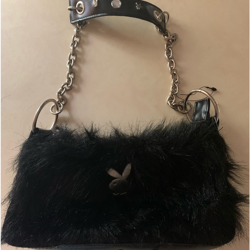Playboy Vintage furry Handbag Y2K New